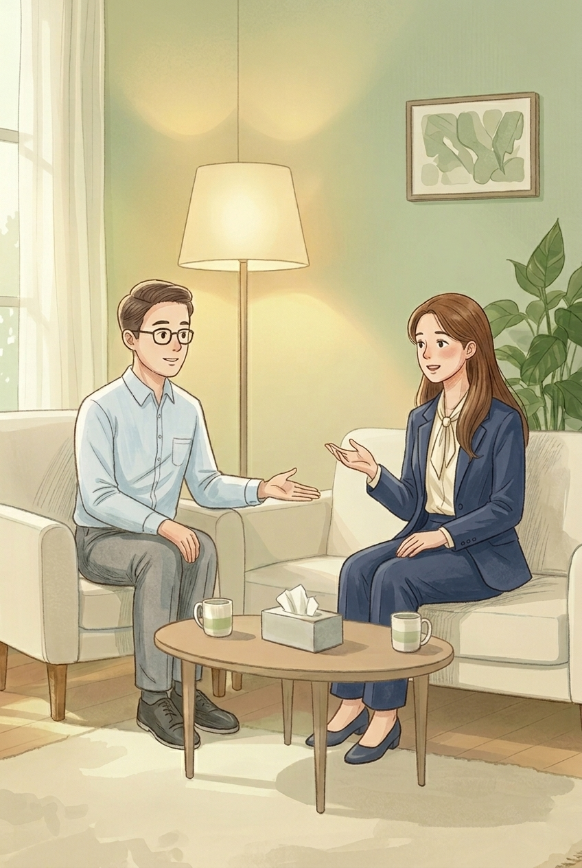 Counselling session illustration